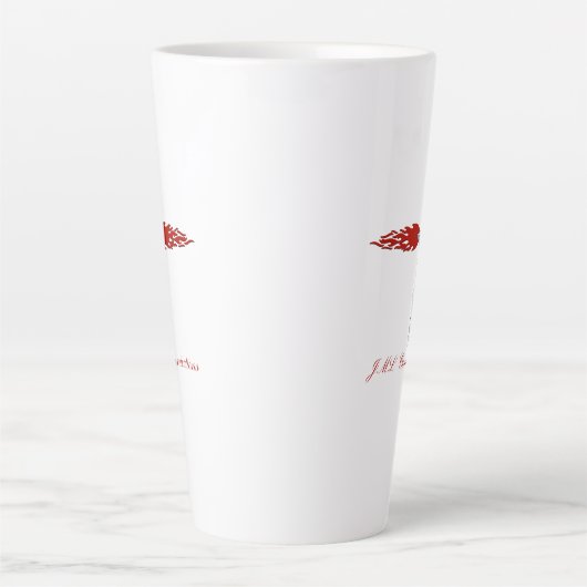 JML Communications Tower Logo Latte Mok (Voorkant)