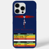 JML Communications Tower Logo & RSRP Signal Streng Case-Mate iPhone Case (Achterkant)