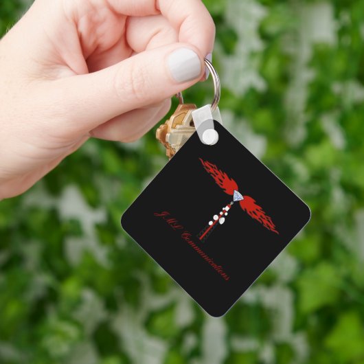 JML Communications Tower-Logo Sleutelhanger (Hand)