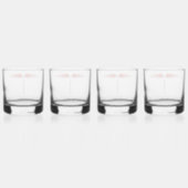 JML Communications Tower-Logo Whisky Glas (Achterkant)