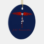 JML Communications Vakantie Keramisch Ornament (Rechts)
