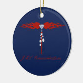 JML Communications Vakantie Keramisch Ornament (Links)
