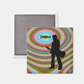 JMMA Psychedelic Magnet (Voorkant / Achterkant)
