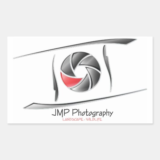 JMP Fotografie sticker rechthoek (Voorkant)