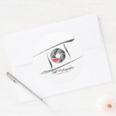 JMP Fotografie sticker rond (Envelop)