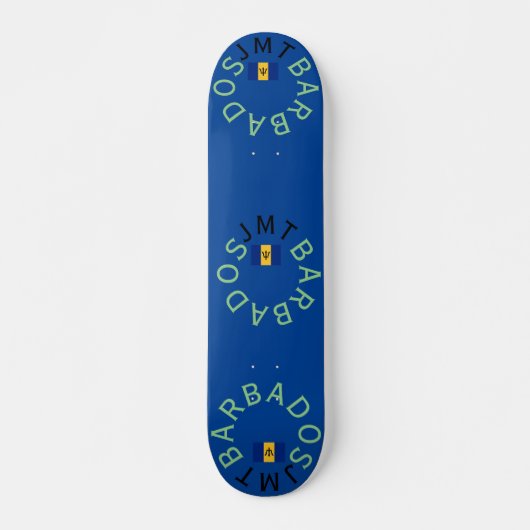 JMT BARBADOS 7 3/4" Skateboard Dek (Voorkant)