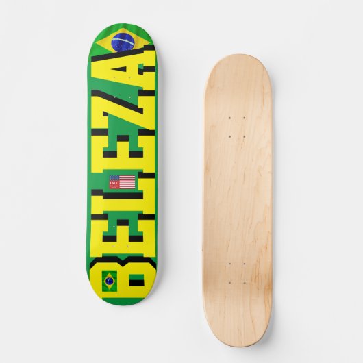 JMT BRAZIL BELEZA JMT 7 3/4" Skateboard Deck (Voorkant)