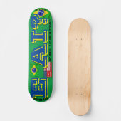 JMT BRAZILIË E AI? JMT 7 3/4 "Skateboard Deck Persoonlijk Skateboard (Voorkant)