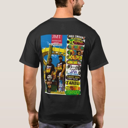 JMT CALIFORNIA Basic Donker T-shirt (Achterkant)