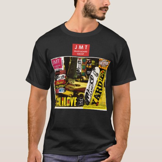 JMT CALIFORNIA Basic Donkere T-Shirt (Voorkant)