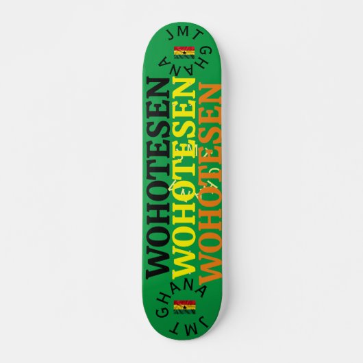 JMT GHANA 7 3/4 "Skateboard Deck Persoonlijk Skateboard (Voorkant)