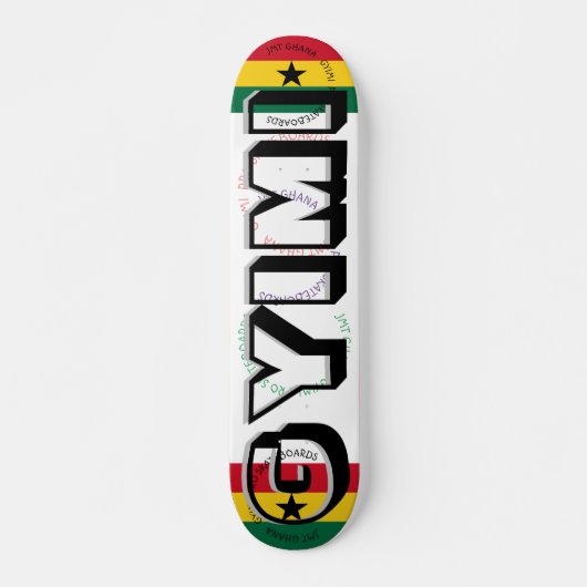JMT GHANA GYIMI 7 3/4-inch skateboard Deck (Voorkant)
