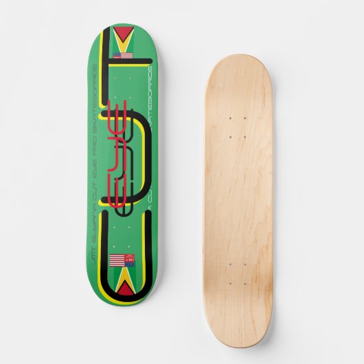 JMT GUYANA CUT EYE 7 3/4" Skateboard Deck (Voorkant)