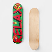 JMT GUYANA ONTSPAN!! 19,7 cm Skateboard Deck (Voorkant)