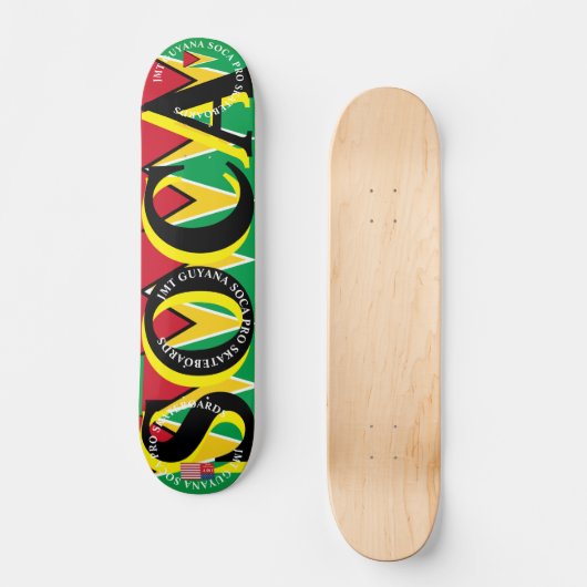 JMT GUYANA SOCA 7 3/4" Skateboard Deck (Voorkant)