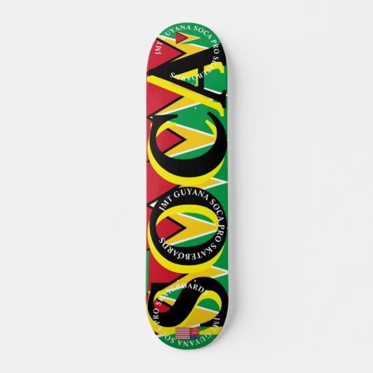 JMT GUYANA SOCA 7 3/4" Skateboard Deck (Voorkant)