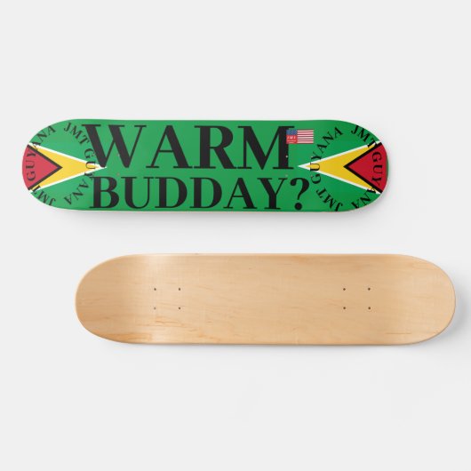 JMT GUYANA WARM BUDDAY 7 3/4" Skateboard Deck (Horizontaal)