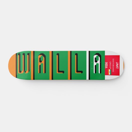 JMT INDIA WALLA 7 3/4-inch skateboard Deck (Horizontaal)