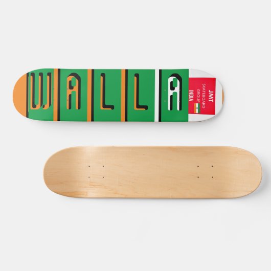 JMT INDIA WALLA 7 3/4-inch skateboard Deck (Horizontaal)