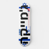 JMT ISRAEL LOVE JMT 8 1/4" Skateboard Deck (Voorkant)