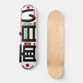 JMT JAPAN 3 8 1/4" Skateboard Dek (Voorkant)