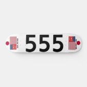 JMT JAPAN 555 7 3/4" Skateboard Deck (Horizontaal)