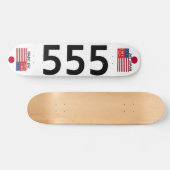 JMT JAPAN 555 7 3/4" Skateboard Deck (Horizontaal)