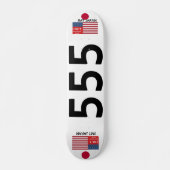 JMT JAPAN 555 7 3/4" Skateboard Deck (Voorkant)
