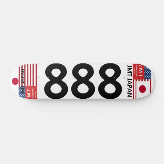 JMT JAPAN 888 7 3/4" Skateboard Deck (Horizontaal)