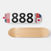 JMT JAPAN 888 7 3/4" Skateboard Deck (Horizontaal)