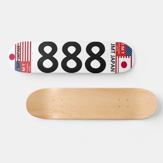 JMT JAPAN 888 7 3/4" Skateboard Deck (Horizontaal)