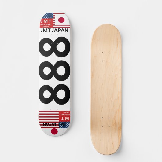 JMT JAPAN 888 7 3/4" Skateboard Deck (Voorkant)