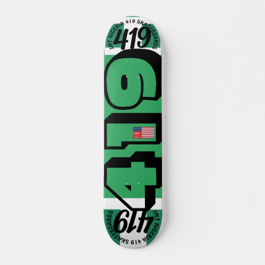 JMT NIGERIA 419 7 3/4" Skateboard Deck (Voorkant)