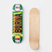 JMT NIGERIA BURNA 7 3/4" Skateboarddek Persoonlijk Skateboard (Voorkant)