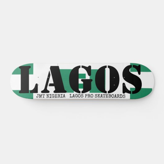 JMT NIGERIA LAGOS 7 3/4-inch skateboard Deck (Horizontaal)