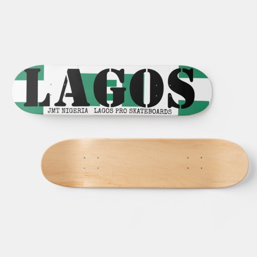 JMT NIGERIA LAGOS 7 3/4-inch skateboard Deck (Horizontaal)