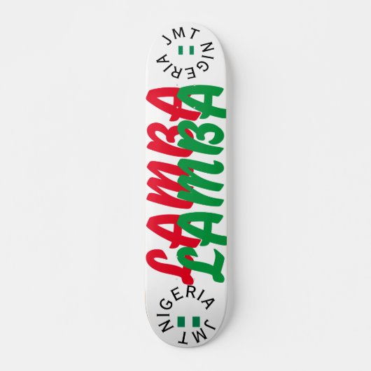 JMT NIGERIA LAMBA 7 3/4" Skateboard Deck (Voorkant)