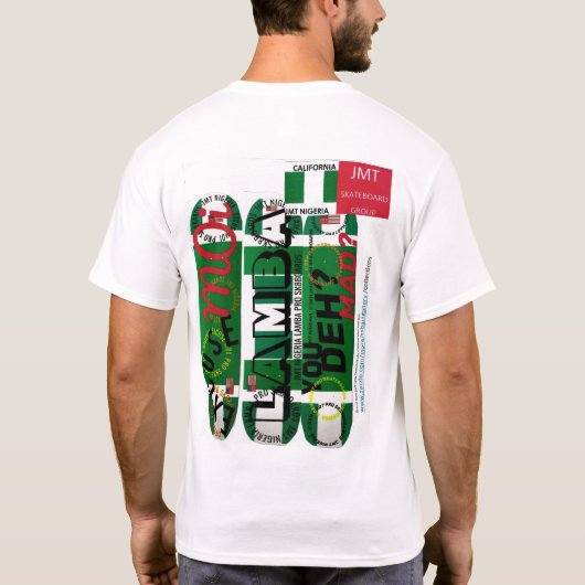 JMT NIGERIA MERCH MANNEN T-SHIRT (Achterkant)