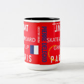 JMT PARIS MOK tweekleurige Mok, 15 oz (Center)