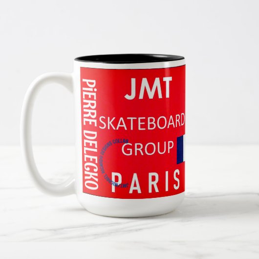 JMT PARIS MOK tweekleurige Mok, 15 oz (Links)