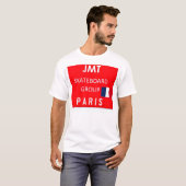 JMT PARIS SK8 Heren Basic T-Shirt (Voorkant volledig)