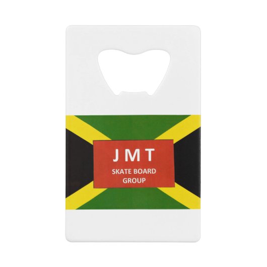 JMT SKATEBOARD GROUP MERCH CREDITKAART FLESSENOPENER (Voorkant)