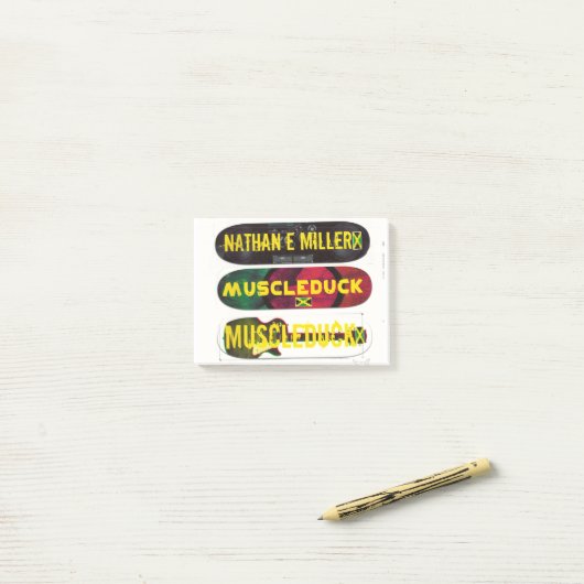 JMT SKATEBOARD GROUP MERCH POST-IT® NOTES (Op bureau)