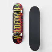 JMT SKATEBOARD: WILDFIYAH /INTERLUDE BEELDEN PERSOONLIJK SKATEBOARD (Voorkant)