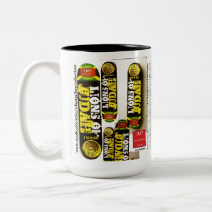 JMT. Tweekleurige mok, 450 ml Koffiemok