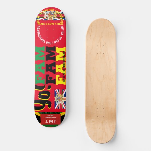 JMT UK FAM 8 1/4" Skateboard Deck (Voorkant)