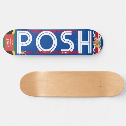 JMT UK POSH 8 1/4" Skateboard Deck (Horizontaal)