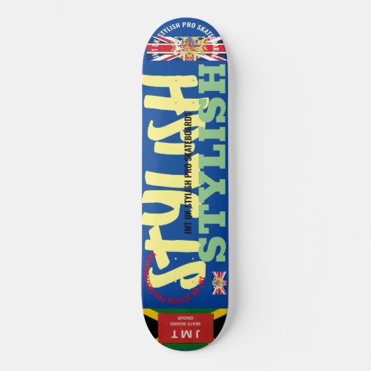 JMT UK  STIJLVOLE  8 1/4" Skateboard Deck (Voorkant)