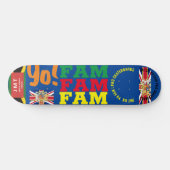 JMT UK YO FAM .8 1/4" Skateboard Deck (Horizontaal)