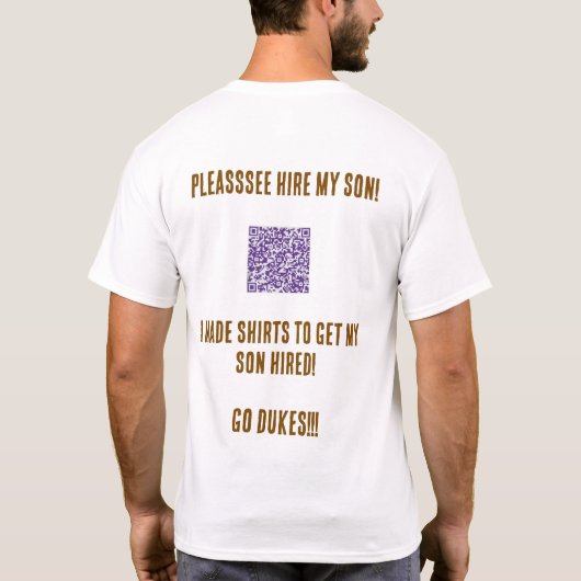 JMU Parent Son-Shirt T-shirt (Achterkant)